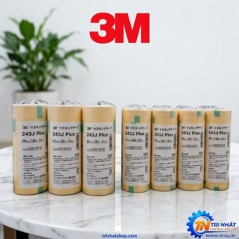 Băng keo giấy che chắn 3M™ Masking Tape 243J Plus (10mm x 18m & 20mm x 18m