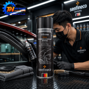 Chai xịt bảo dưỡng làm mềm ron cao su Senfineco Silicone Spray 9990 (450ml