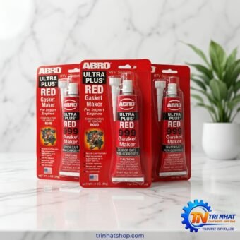Keo dán ron màu đỏ ABRO Red High Temp Silicone Gasket Maker 85g