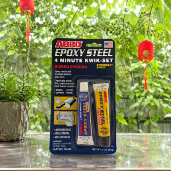 Keo AB hai thành phần ABRO Epoxy Steel ES-509 (57g) siêu cứng