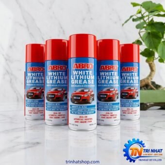 Chai Xịt Mỡ Bò Trắng Bảo Dưỡng Bôi Trơn ABRO White Lithium Grease 284g