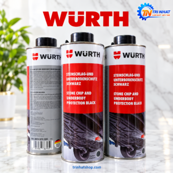 Dung Dịch Phủ Gầm Đen Gốc Nhựa Wurth Stone Chip And Underbody Protection Black 1000ml