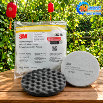 Phớt xốp đánh bóng 8 inch màu đen 3M Foam Polishing Pad (MSP: 05725)