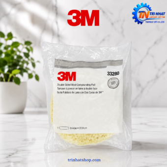 Phớt lông cừu đánh bóng 2 mặt 3M Wool Compounding Pad 33280 (9 inch / 228mm)