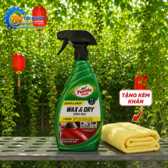 Chai xịt đánh bóng sơn nhanh Turtle Wax 1-Step Wax & Dry (769ml