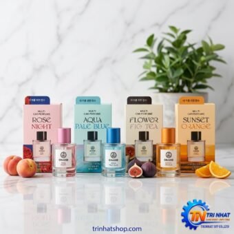 Nước hoa xịt kèm lá thơm ô tô Grasse Multi Car Perfume (50ml + Lá thơm