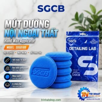 Bọt Biển Thoa Wax SGCB SGGD188 (Gói 6 Cái) – Dụng Cụ Phủ Wax & Dưỡng Ô Tô Chuyên Nghiệp