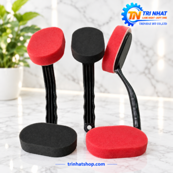 Cây Quét Nước Bóng Lốp Ô TÔ 30cm (Màu Đỏ, Đen): Gạt Nước & Quét Dưỡng Lốp Nhanh Chóng
