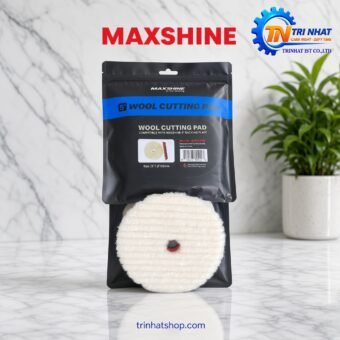 Phớt Lông Cừu Ngắn Maxshine Wool Cutting Pad 5 Inch: Cắt Xước Nhanh & Mịn Bề Mặt