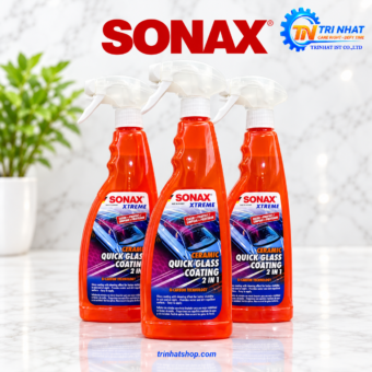 Dung Dịch Làm Sạch & Chống Bám Nước Kính SONAX XTREME Ceramic Quick Glass Coating 2 in 1 (750ml, Mã 174400)