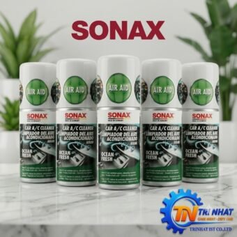 Dung Dịch Khử Mùi & Diệt Khuẩn Dàn Lạnh Điều Hòa Ô Tô Sonax Car A/C Cleaner Ocean-Fresh (100ml - Mã 323600)